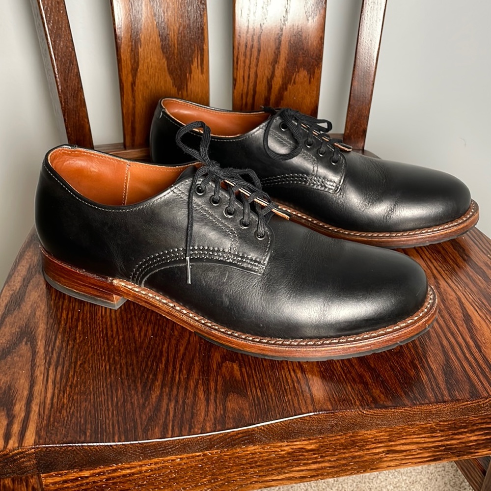 Red Wing 9043 11D - Beckman Oxford in Black Featherstone Leather